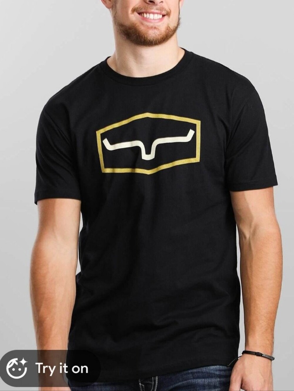 KIMES RANCH REPLAY MENS TSHIRT. MED. SHORT SLEEVE. BLACK